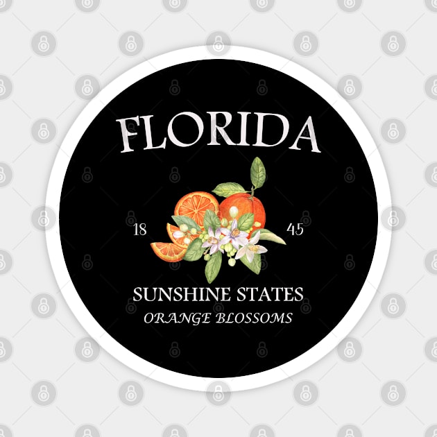 Florida 1845: Sunshine State, Orange Blossoms, and Rich History Magnet by chems eddine